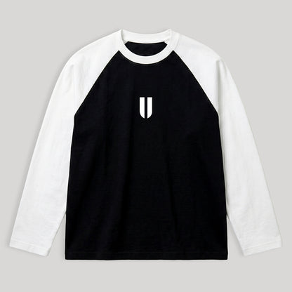 Raglan Long Sleeve White/Black