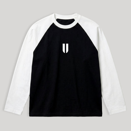 Raglan Long Sleeve White/Black