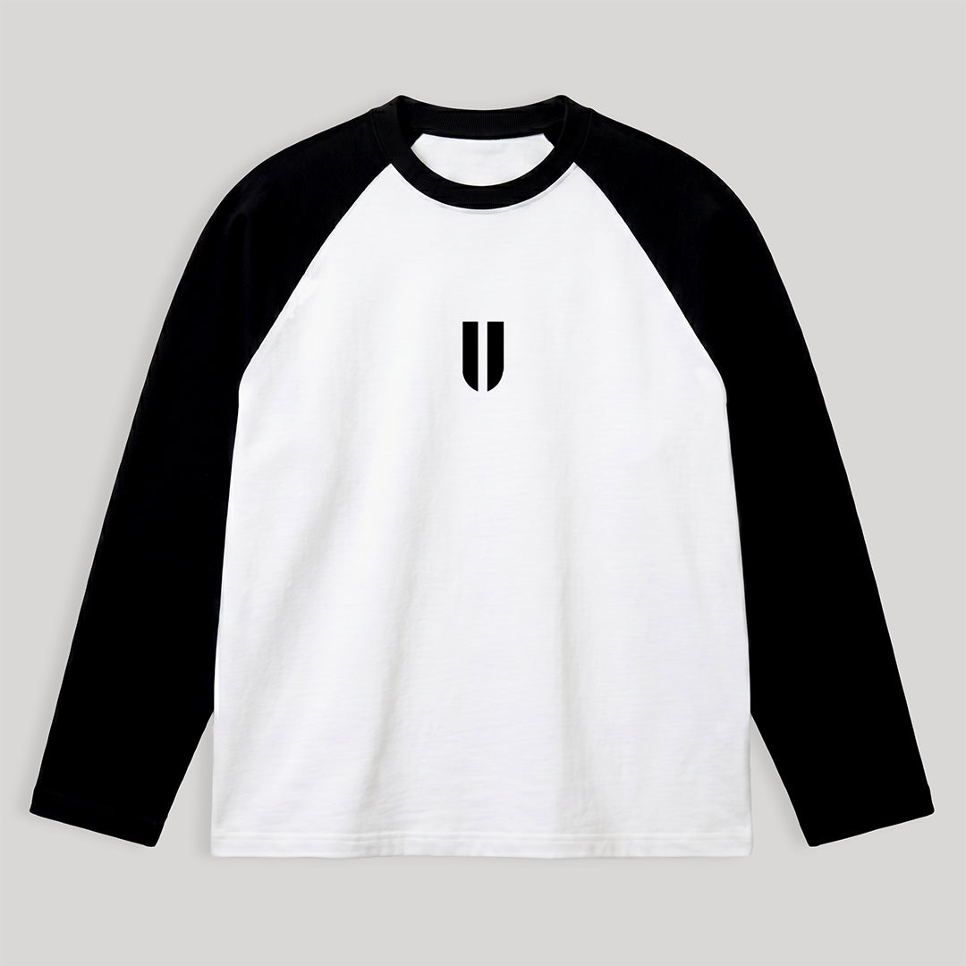 Raglan Long Sleeve Black/White