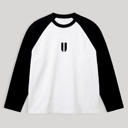 Raglan Long Sleeve Black/White