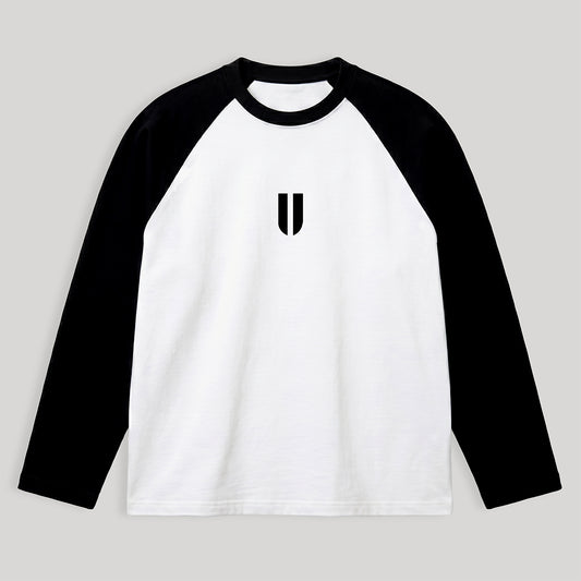 Raglan Long Sleeve Black/White